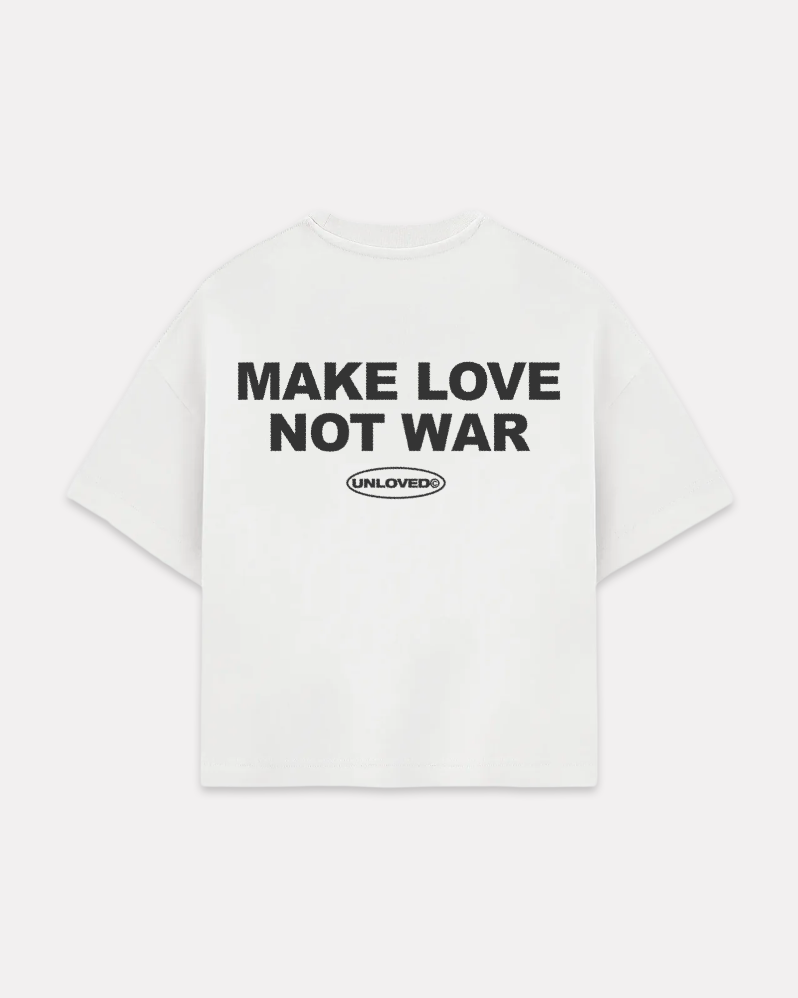 Peace boxy tee bianca