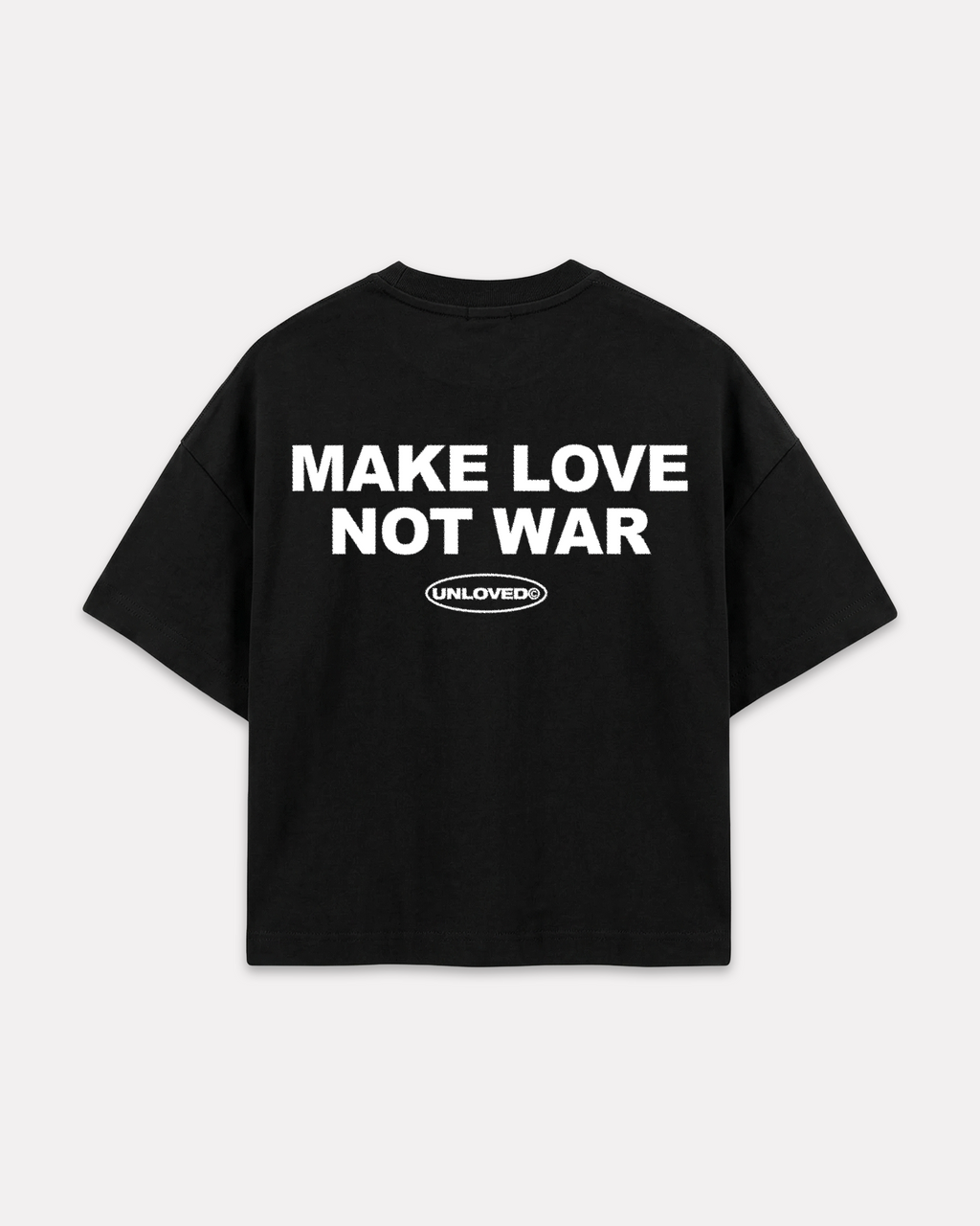 Peace boxy tee nera