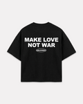 Peace boxy tee nera