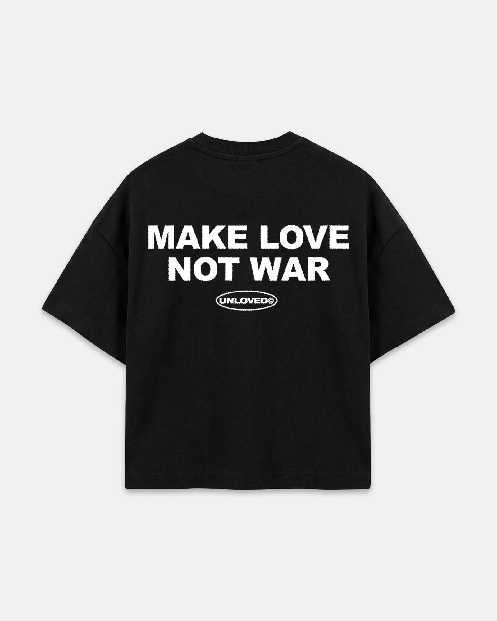 Peace boxy tee nera
