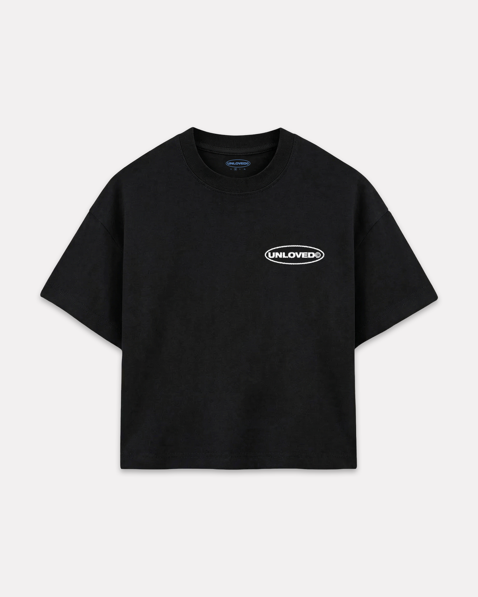 Peace boxy tee nera