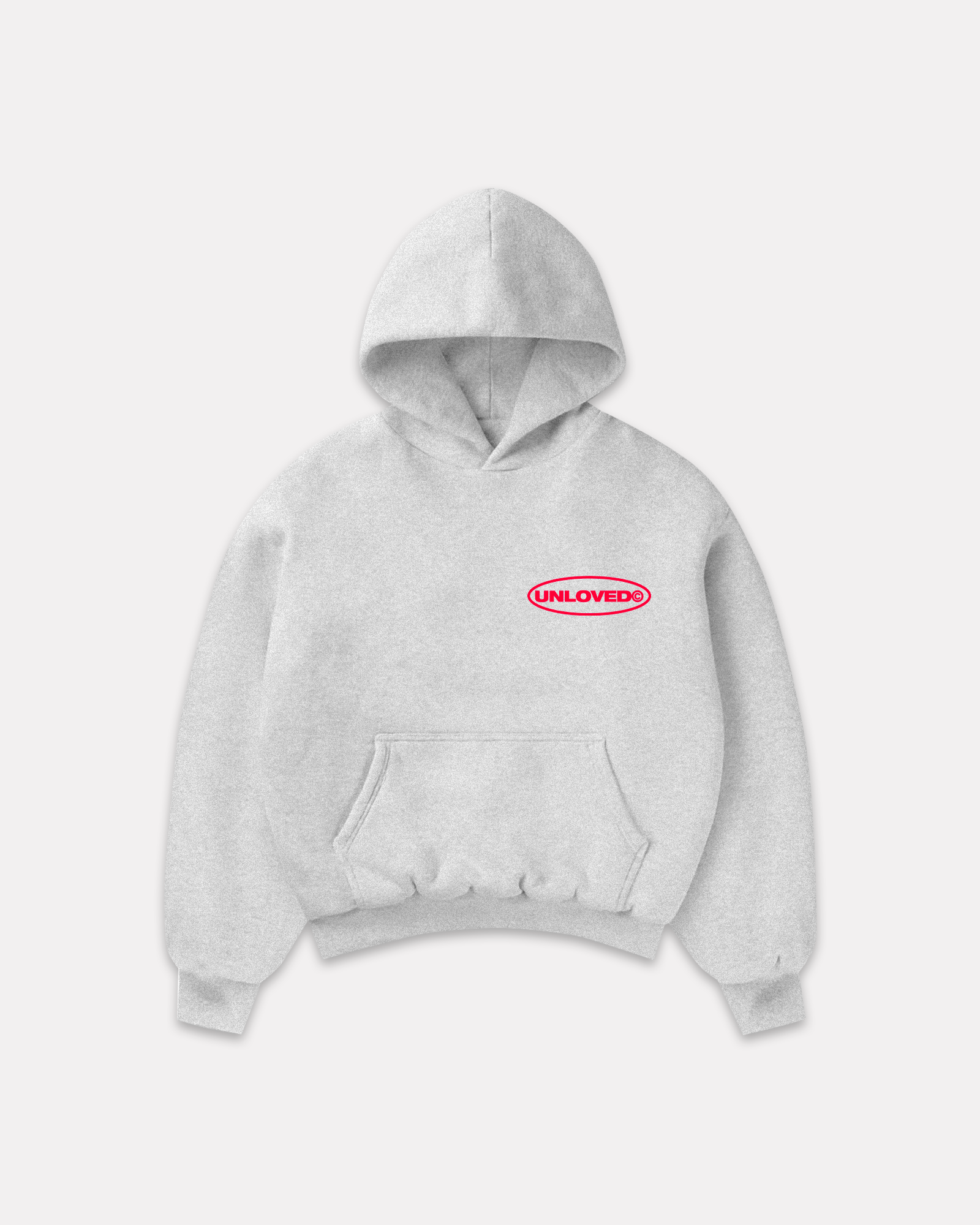 Red Flag boxy hoodie grigio