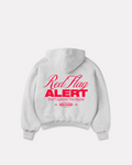 Red Flag boxy hoodie grigio