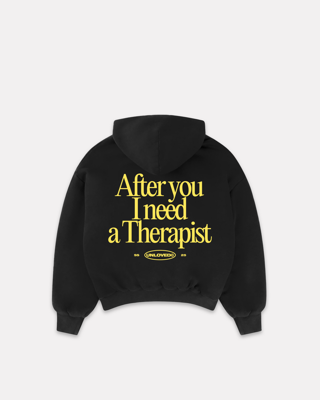 Therapist boxy hoodie nera