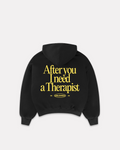 Therapist boxy hoodie nera
