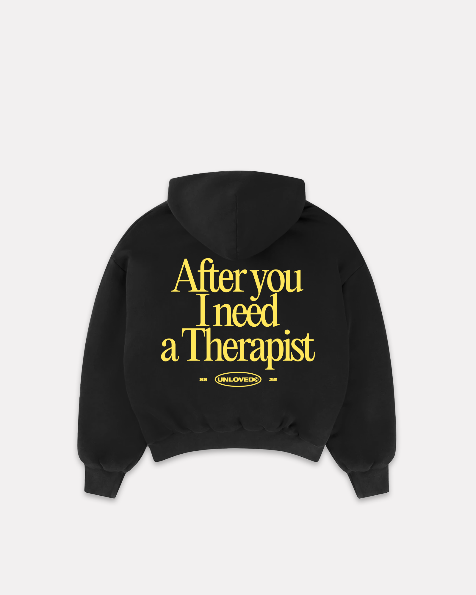 Therapist boxy hoodie nera