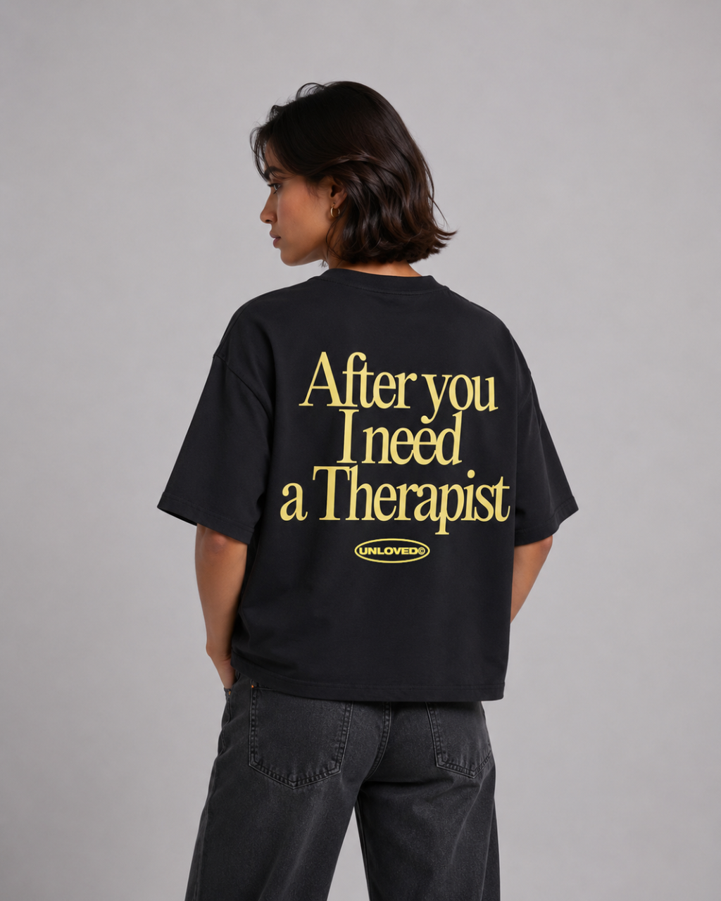 Therapist boxy tee nera