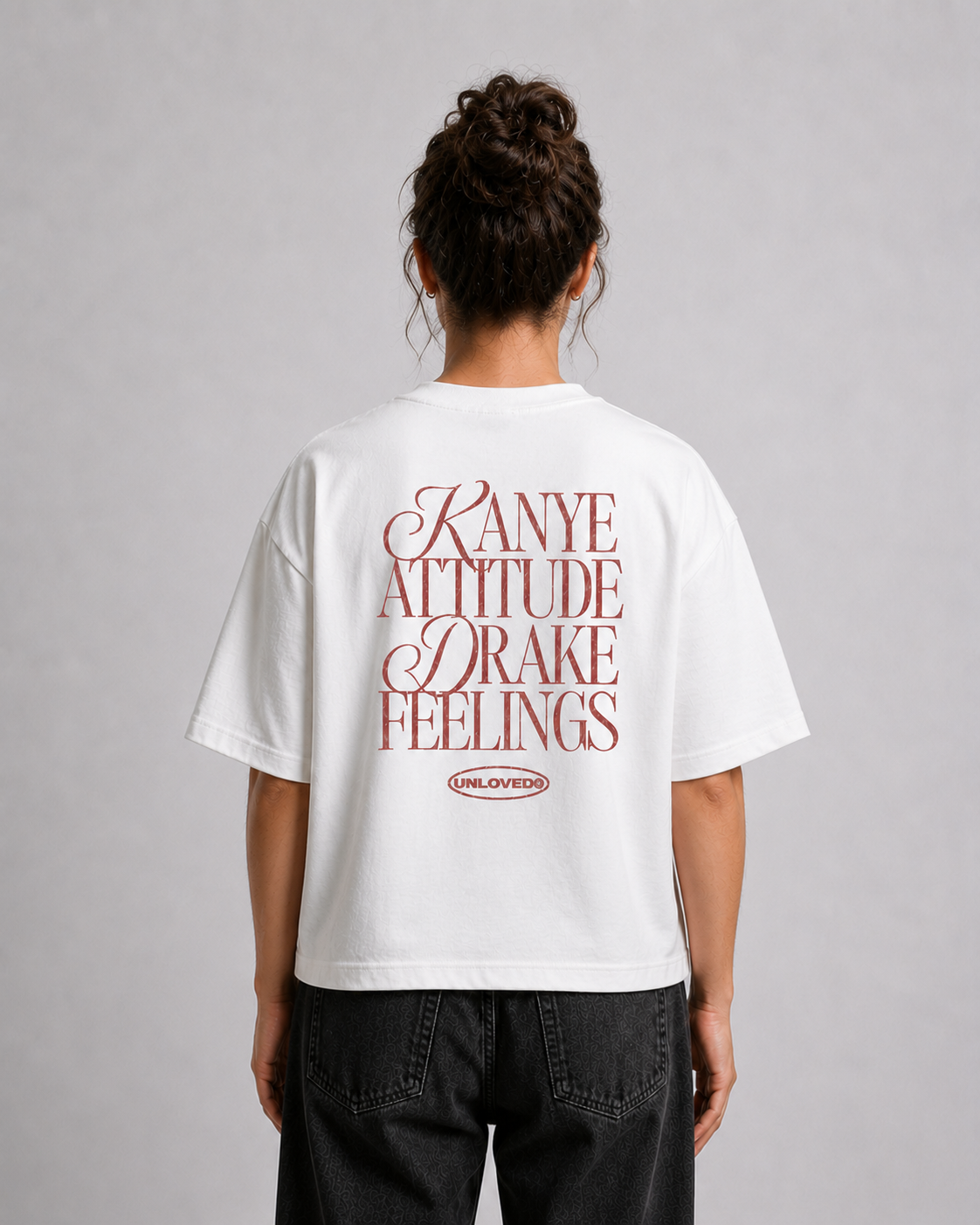 Kanye & Drake boxy tee bianca